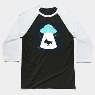 UFO Cow Tee Baseball T-Shirt